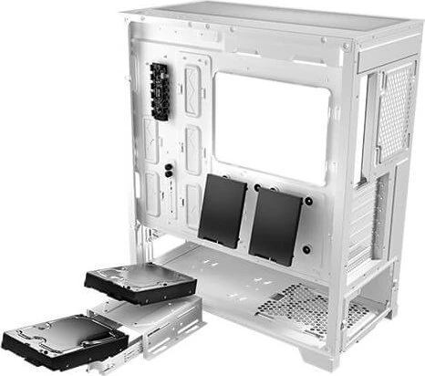 Antec Dark League Dark Phantom DP505 White, weiß, Glasfenster