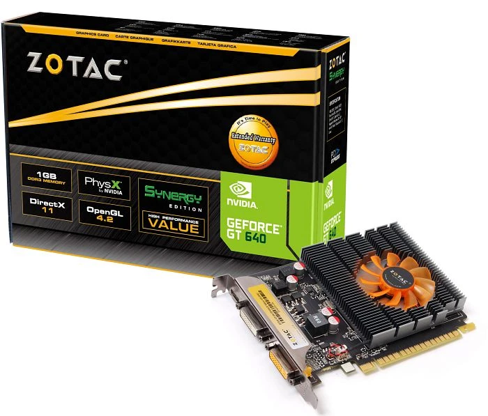 Zotac GeForce GT 640 Synergy, 1GB DDR3, 2x DVI, Mini HDMI