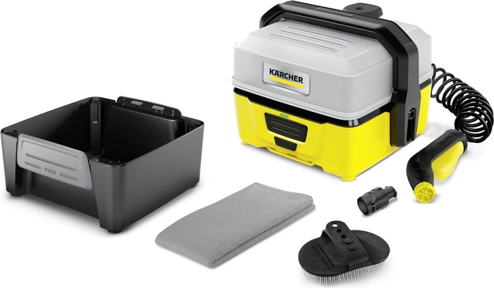 Kärcher Mobile Outdoor Cleaner OC 3 + Pet Akku-Niederdruckreiniger inkl. Akku