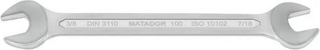 Matador 0100 Doppelmaulschlüssel zöllig, 3/8"x7/16"x155mm