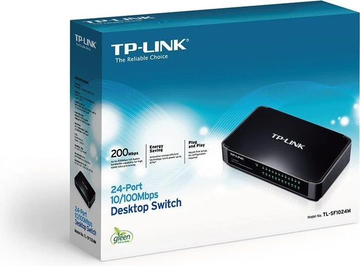 TP-Link TL-SF1000 Desktop Switch, 24x RJ-45