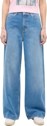 Mustang Luise Wide mit Kontrastnähten Jeans blau (Damen)