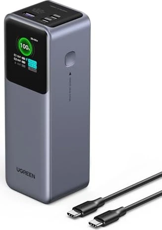 Ugreen Nexode Powerbank 25000mAh 200W mit digitaler Anzeige silber/schwarz