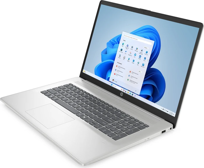 HP Laptop 17-cp2154ng, Natural Silver (Tastatur grau), Ryzen 5 7520U, 16GB RAM, 512GB SSD, DE