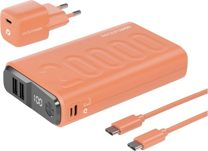 Ultron Powerbank RealPower PB-20000 Power Pack orange