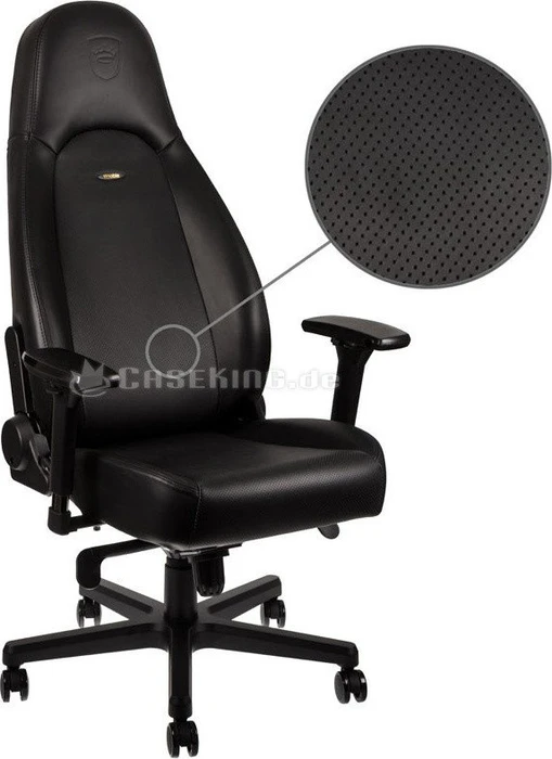 noblechairs Icon Nappa Gamingstuhl, schwarz