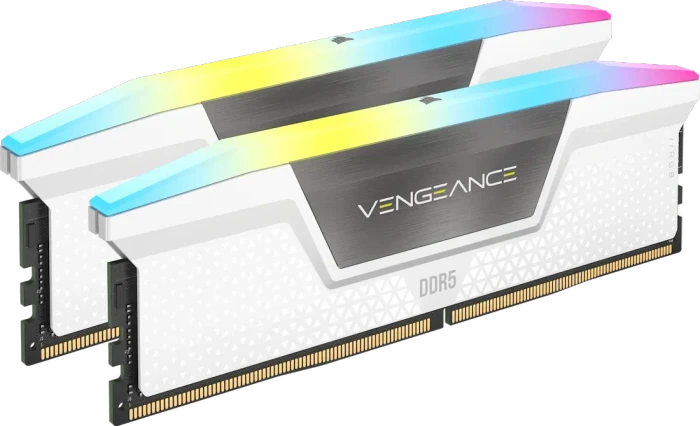 Corsair Vengeance RGB RS weiß UDIMM 32GB Kit, DDR5-6000, CL36-44-44-96
