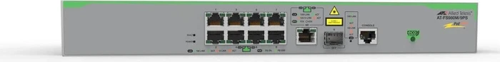 Allied Telesis CentreCOM FS980M Desktop Managed Switch, 8x RJ-45, 1x RJ-45/SFP, 150W PoE+