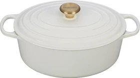 Le Creuset Signature Gusseisen Bräter oval 40.4x25.7cm 6.3l white
