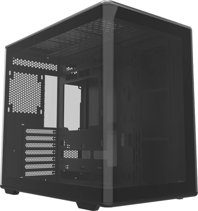 Cooler Master Elite 600 Black, schwarz, Glasfenster