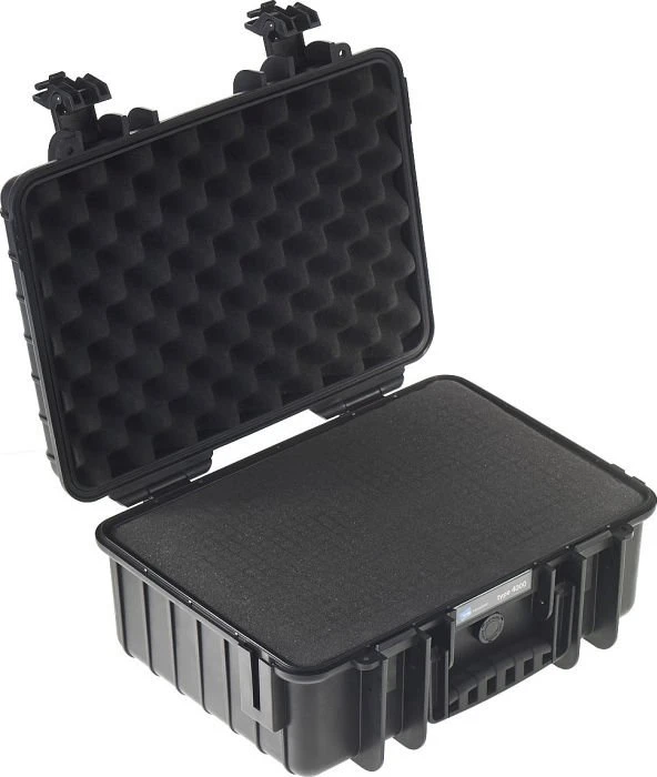 B&W International Outdoor Case PP.166 Typ 4000 Koffer mit Schaumstoffeinsatz schwarz