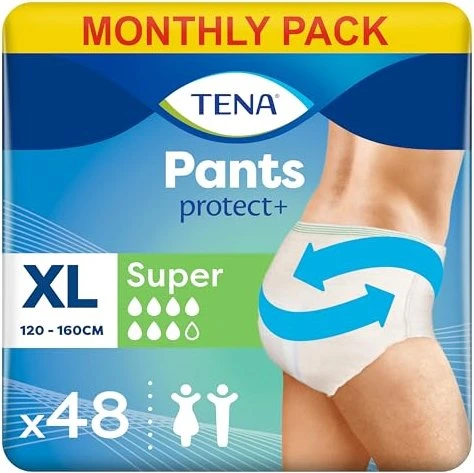 Tena ProSkin Pants Super Schutzhose Größe XL, 48 Stück (4x 12 Stück)