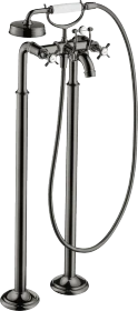 Hansgrohe Axor Montreux 2-Griff Wannenarmatur bodenstehend mit Kreuzgriffen polished black chrome