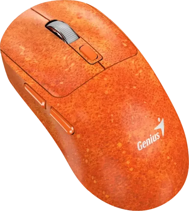 Genius NX-8260S BT Claw Edition Wireless Fast-Charging Rechargeable Silent Mouse, orange, USB/Bluetooth