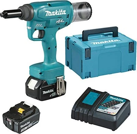 Makita DRV250RFJ Akku-Blindniet-Setzgerät inkl. Koffer + 2 Akkus 2.0Ah