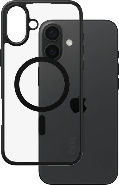 PanzerGlass Care Flagship Case Urban Combat Black Frame MagSafe für Apple iPhone 16 Plus schwarz