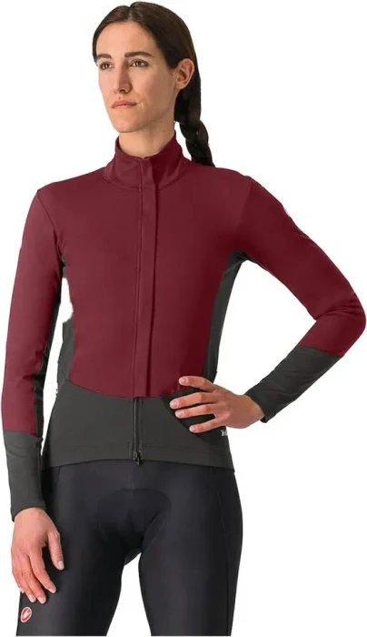Castelli Perfetto Air Fahrradjacke deep bordeaux/dark grey (Damen)