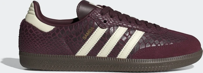 adidas gazelle silver green womens Adidas Originals Samba OG (Maroon/Crystald Sand/Gold) Women's Shoes IF   Kick Theory