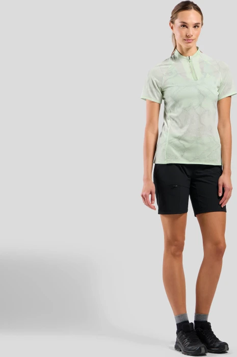 Odlo Ascent Chill-Tec Poloshirt kurzarm ambrosia melange (Damen)