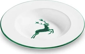 Gmundner Keramik Grüner Hirsch Suppenteller 24cm