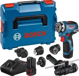Bosch Professional GSR 12V-35 FC FlexiClick Akku-Bohrschrauber inkl. L-Boxx + 2 Akkus 3.0Ah + Zubehör