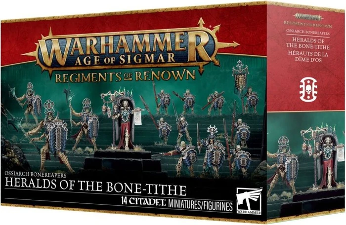 Games Workshop Warhammer Age of Sigmar - Ossiarch Bonereapers - Regiment of Renown: Heralds of the Bone-tithe