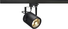 SLV 3Ph Euro Spot Track Schienensystem Spot GU10 schwarz, 1 Stück