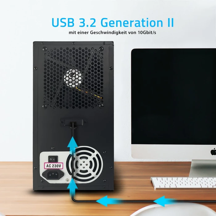 Fantec MB-X10U31, USB-C 3.1