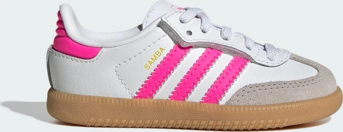 adidas Samba OG Comfort Closure Elastic Lace cloud white/lucid pink/gum (Junior)
