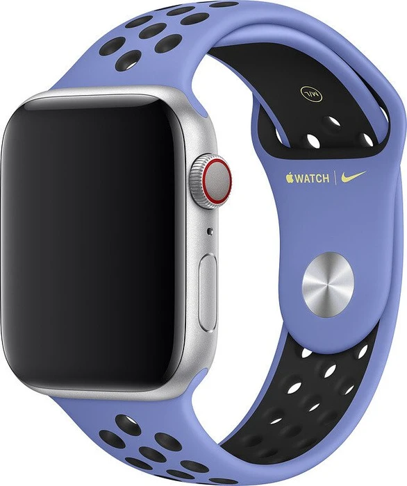 Apple Nike Sportarmband S/M und M/L für Apple Watch 44mm Royal Pulse/schwarz