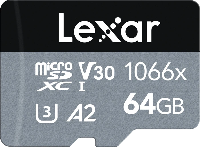 Lexar Professional 1066x Silver Series R160/W70 64GB Kit, UHS-I U3, A2, Class 10