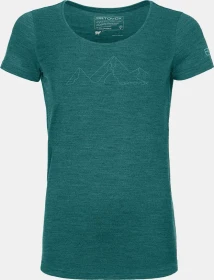 Ortovox 150 Cool Mountain Face Funktionsshirt kurzarm pacific green blend (Damen)