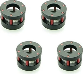 Monsoon Chain Gun Adapter für Acrylrohre 16mm auf G1/4" 4er-Pack - rot