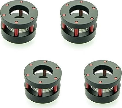 Monsoon Chain Gun Adapter für Acrylrohre 16mm auf G1/4" 4er-Pack - rot