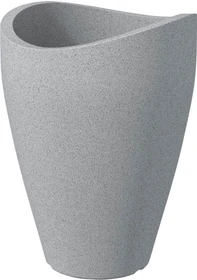 Scheurich Wave Globe High 254 30cm stony grey