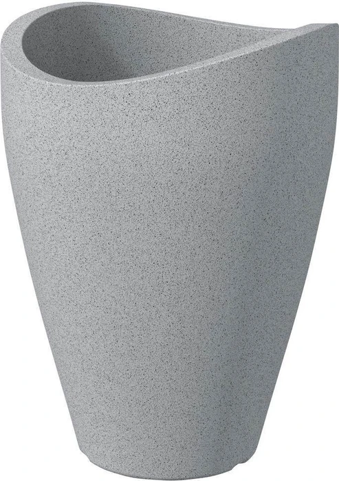 Scheurich Wave Globe High 254 30cm stony grey