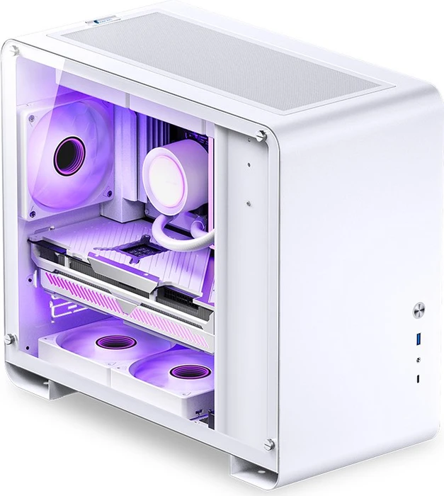 Jonsbo U4 Mini White, weiß, Glasfenster