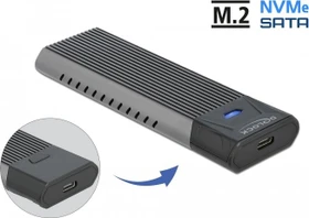 DeLOCK USB 3.2 Gen 2 External Enclosure, USB-C 3.1
