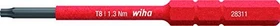 Wiha 283115 slimBit electric VDE Torx Wechselklinge 6mm, T8x75mm