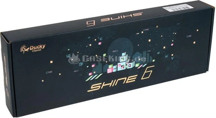 Ducky Shine 6 schwarz, LEDs RGB, MX RGB BROWN, USB, DE