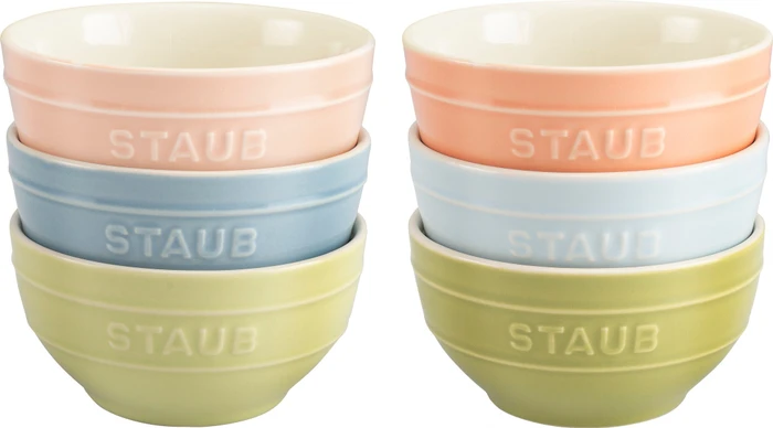 Zwilling Staub Ceramique Schüssel rund 12cm macaron, 6 Stück