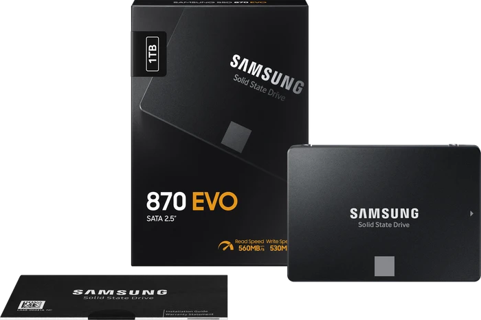 Samsung SSD 870 EVO 1TB, 2.5" / SATA 6Gb/s