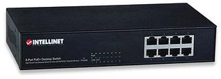 Intellinet Desktop Switch, 8x RJ-45, 140W PoE+