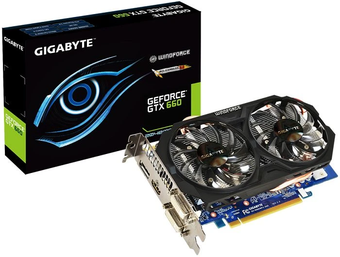 GIGABYTE GeForce GTX 660 Windforce 2X OC (Rev. 2.0), 2GB GDDR5, 2x DVI, HDMI, DP