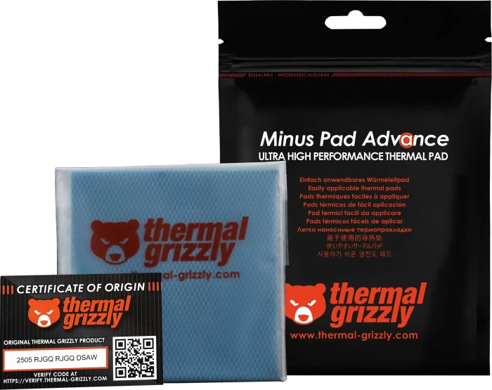 Thermal Grizzly Minus Pad Advance, 100x100x2mm, 2 Stück