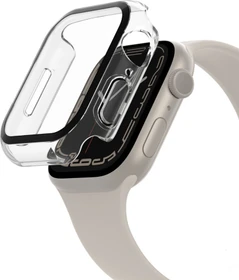 Belkin ScreenForce antimikrobieller TemperedCurve 2-in-1-Displayschutz mit Schutzrand für Apple Watch (40mm/41mm) transparent