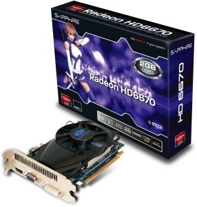 Sapphire Radeon HD 6670, 2GB DDR3, VGA, DVI, HDMI, lite retail