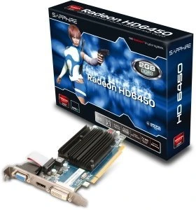 Sapphire Radeon HD 6450, 2GB DDR3, VGA, DVI, HDMI, lite retail