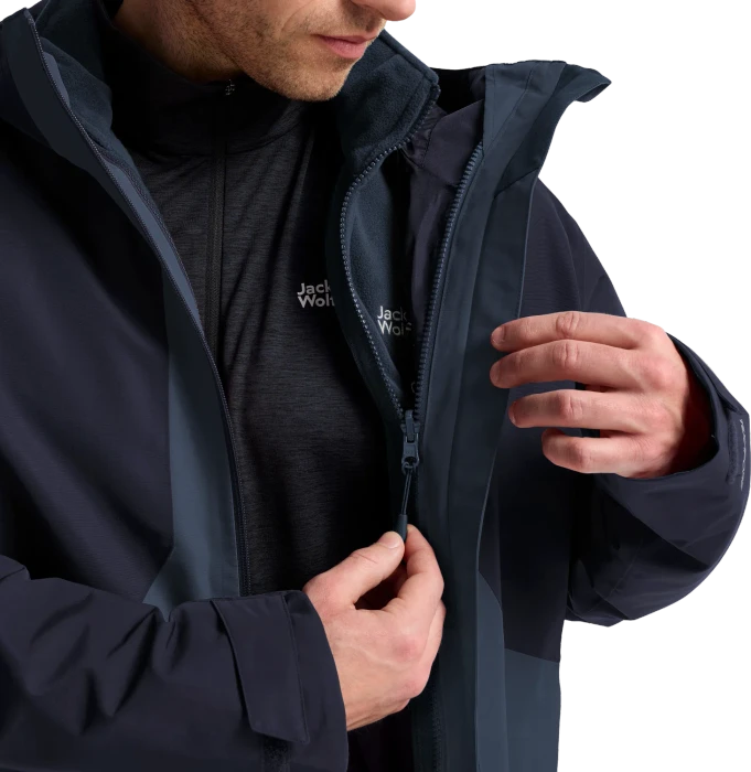 Jack Wolfskin Stonetrail 3in1 Funktionsjacke midnight sky (Herren)