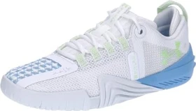 Under Armour Reign 6 white/horizon blue/morph green (Damen)